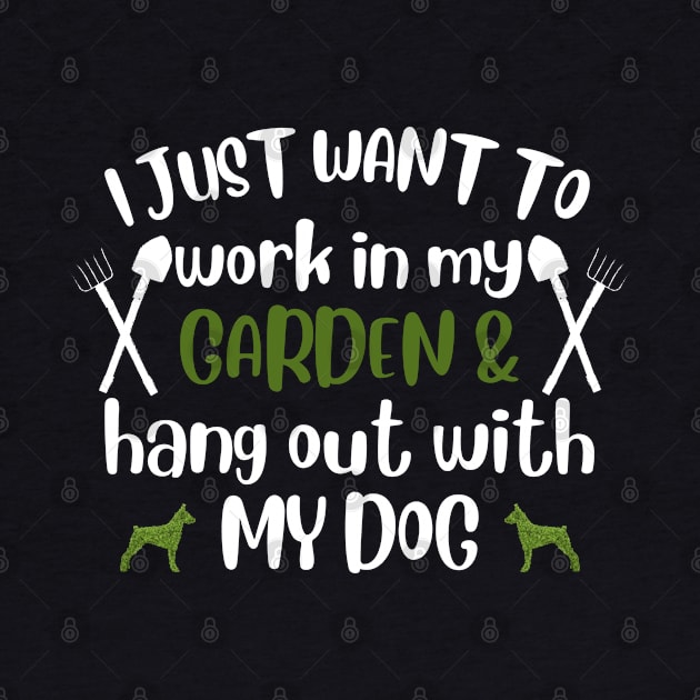 I just want to work in my garden and hangout with my dog. by Emouran